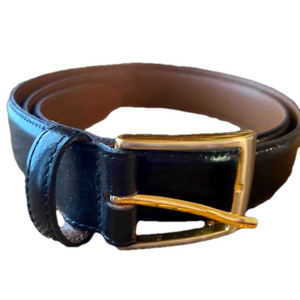 BENCH CRAFT - GENUINE BLACK LEATHER DRESS BELT SZ 42